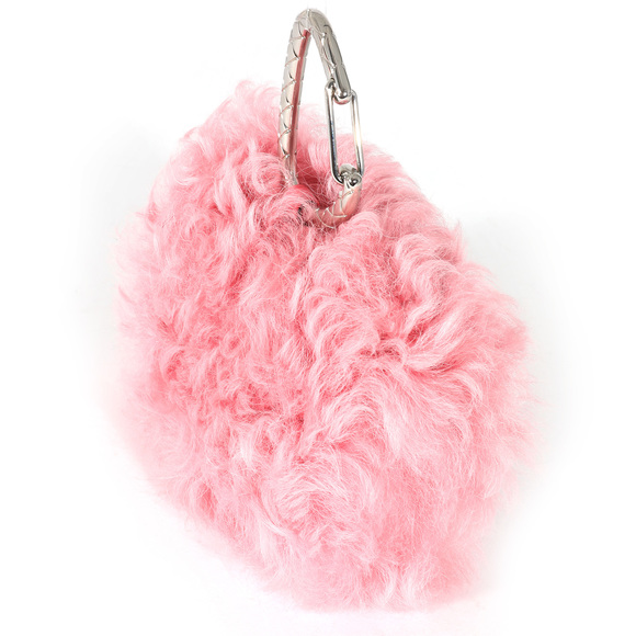 Chanel Pink Shearling Lambskin Jewel Hook Card Holder - Picture 3 of 7